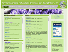 Tablet Screenshot of kleingaertner-hot.de